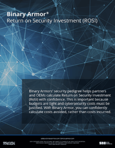 Binary Armor Return on Security Investment (ROSI)