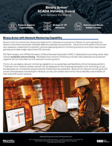 Network Monitoring Capabilities Information Sheet