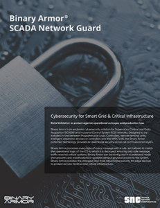 SCADA Network Guard Specification Sheet
