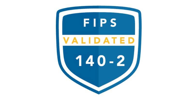 National Institute of Standards and Technology (NIST) FIPS 140-2 Validated